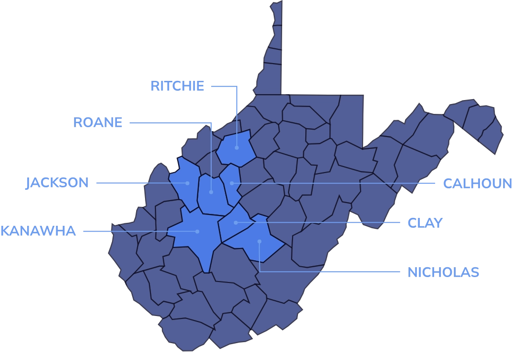 West Virginia geographical image